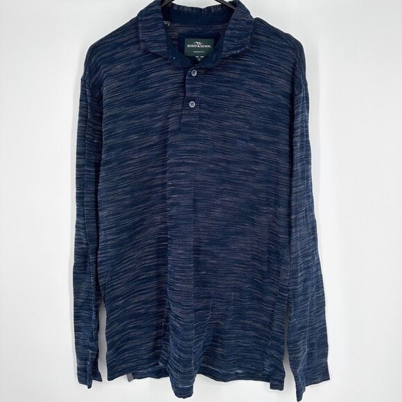 Rodd & Gunn New Zealand Bennetts Sliding‎ Polo Sports Fit size Large Blue - Picture 1 of 5